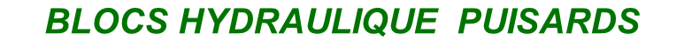 BLOCS HYDRAULIQUE  PUISARDS